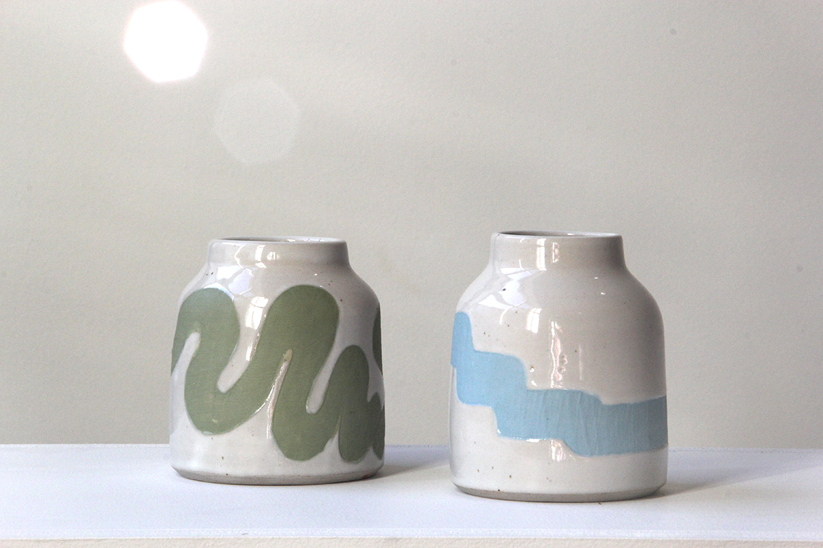 Light Blue Bud Vase
